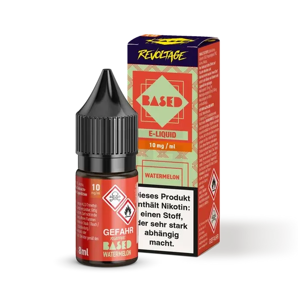 Revoltage - BASED - Nikotinsalz-Liquid - Watermelon - 8ml - 10mg Revoltage - BASED - Nikotinsalz-Liquid - Watermelon - 8ml - 10mg