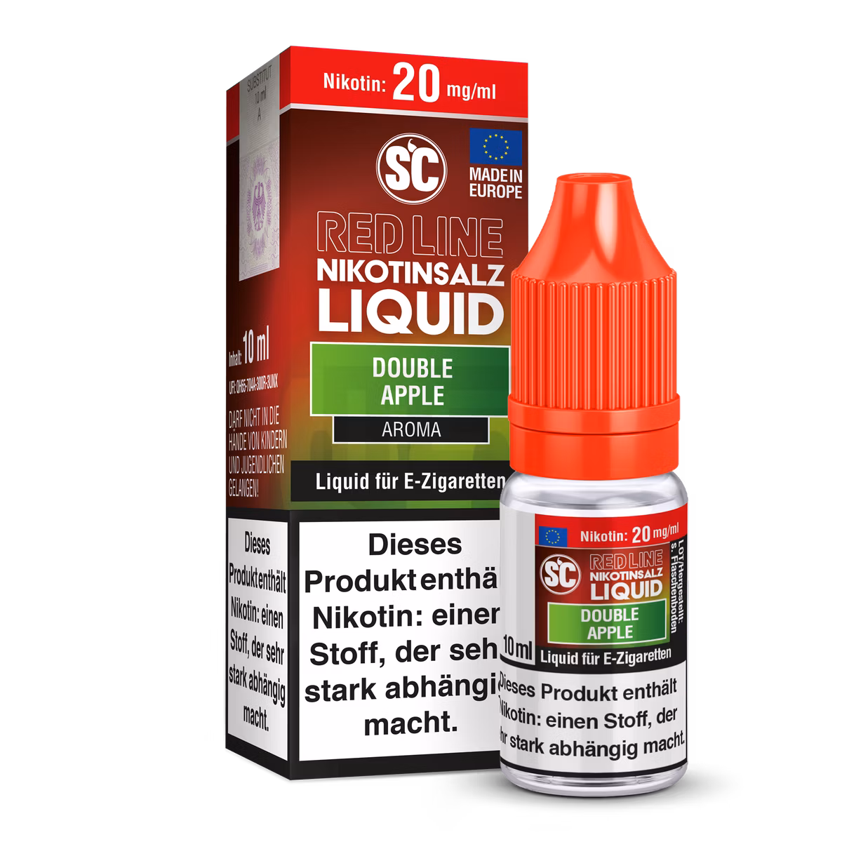 SC Red Line - Nikotinsalzliquid - 10ml - 20mg - Double Apple SC Red Line - Nikotinsalzliquid - 10ml - 20mg - Double Apple