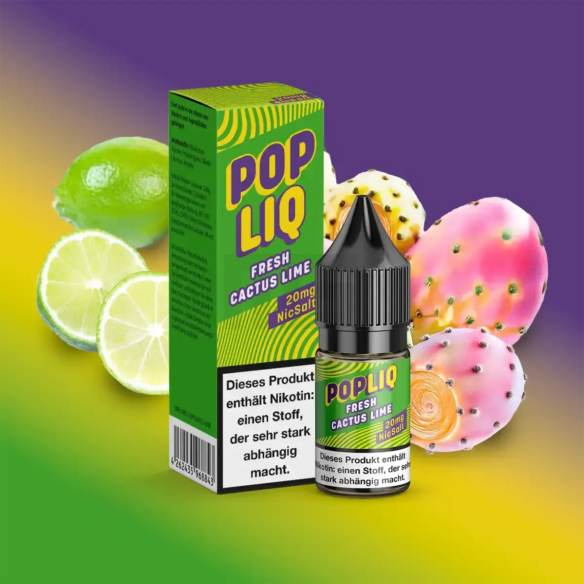 PopLiq Nikotinsalz-Liquid Fresh Cactus Lime 10ml 20mg PopLiq Nikotinsalz-Liquid Fresh Cactus Lime 10ml 20mg