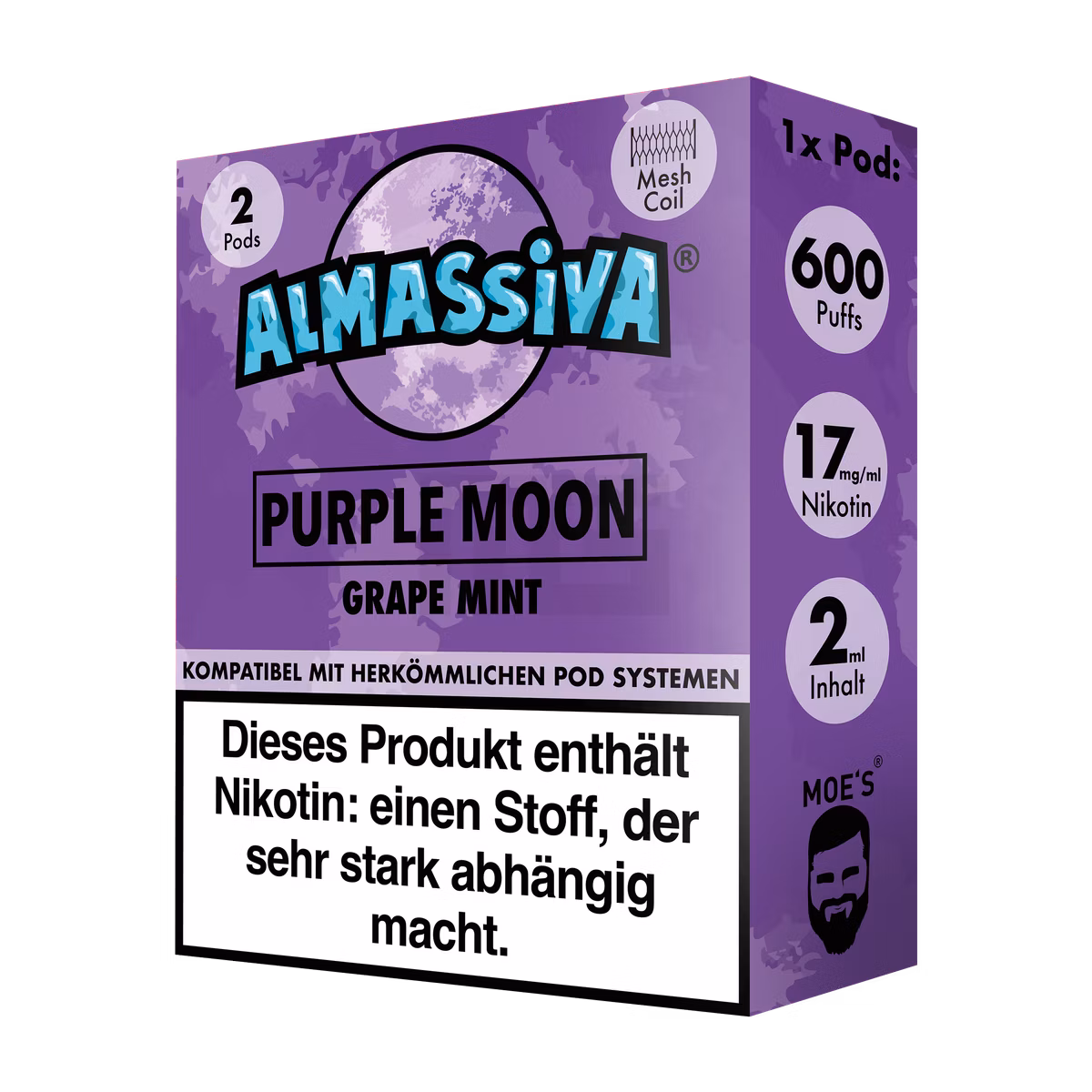 Al Massiva - Prefilled Pod - 2ml - 2er Pack - Purple Moon