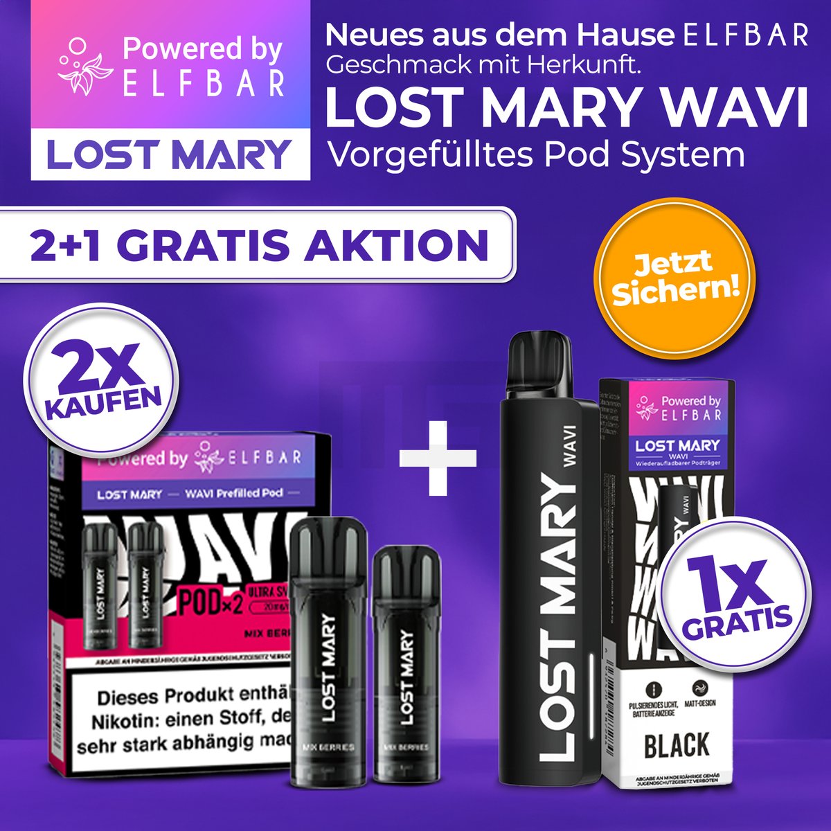 Lost Mary - 2+1 Starter Kit - Prefilled Pods + Basisgerät