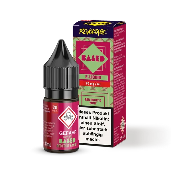 Revoltage - BASED - Nikotinsalz-Liquid - Red Fruit Mint - 8ml - 20mg Revoltage - BASED - Nikotinsalz-Liquid - Red Fruit Mint - 8ml - 20mg
