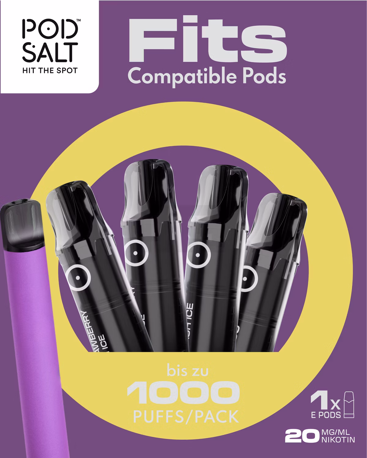 Pod Salt - Fits Pods + ELFA Basisgerät - Starter Kit
