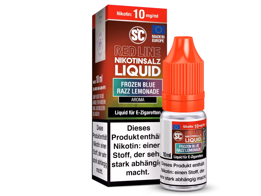 SC Red Line - Nikotinsalzliquid - 10ml - 10mg - Frozen Blue Razz Lemonade SC Red Line - Nikotinsalzliquid - 10ml - 10mg - Frozen Blue Razz Lemonade