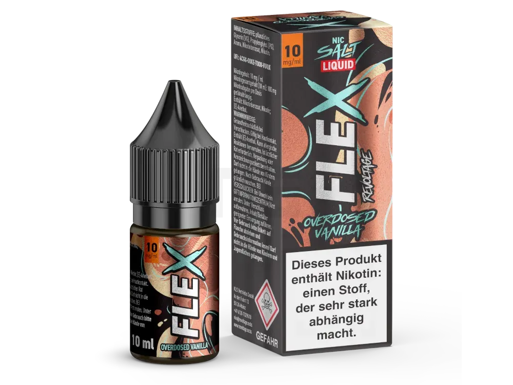 Revoltage - Flex - Nikotinsalzliquid - 10ml - Vanilla - 10mg Revoltage - Flex - Nikotinsalzliquid - 10ml - Vanilla - 10mg