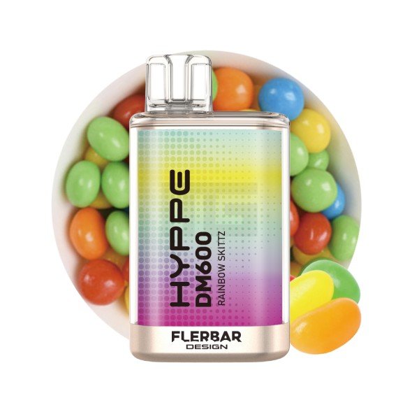 HYPPE - DM600 - Einweg Vape - Rainbow Skittz - 20mg