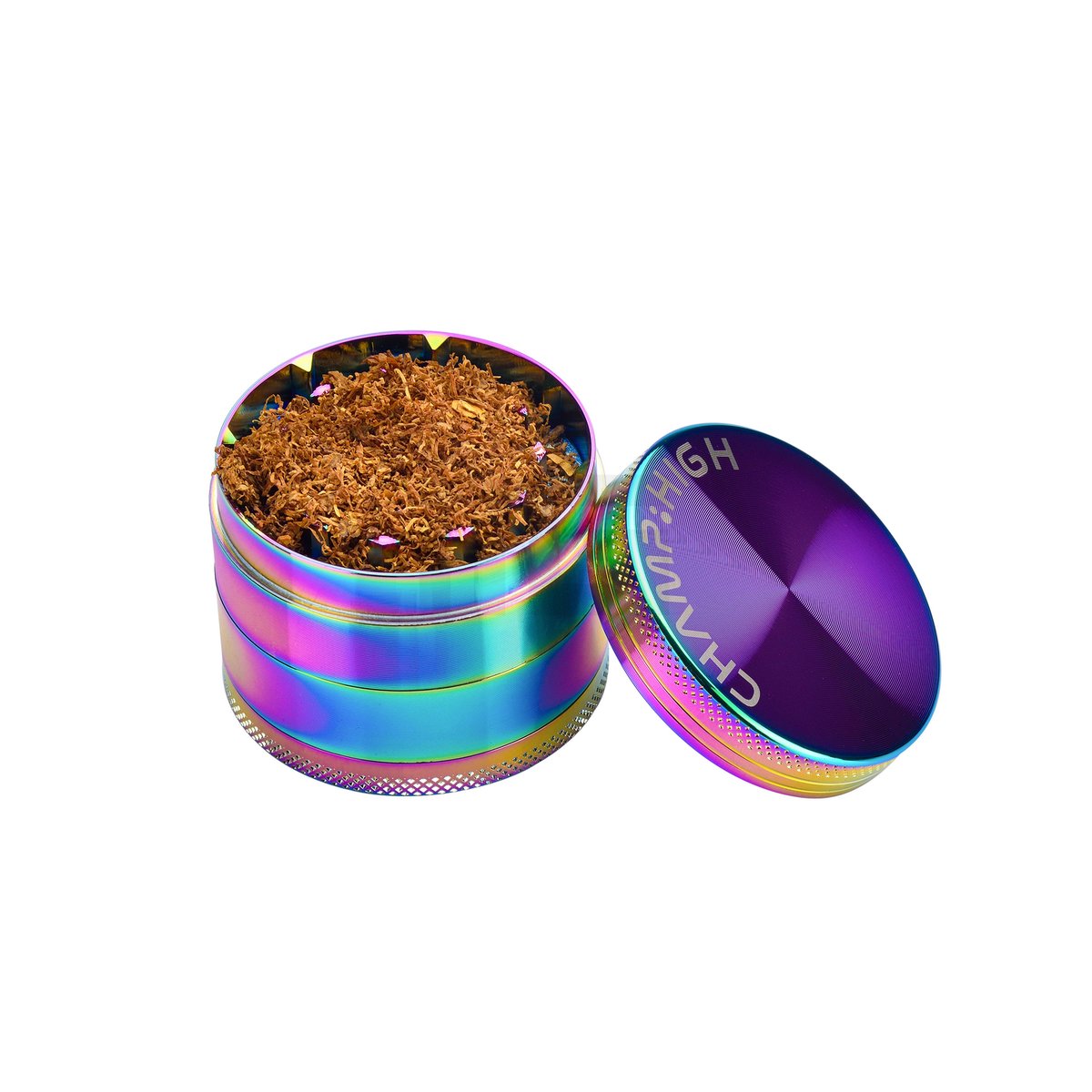 CHAMP HIGH - Metal Rainbow Grinder - 55mm – 4-teilig