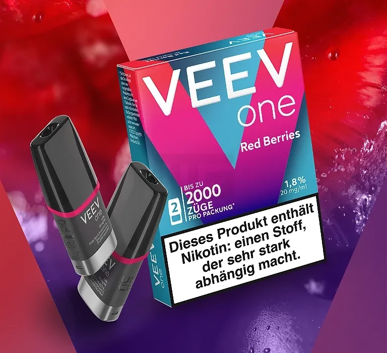 VEEV - ONE - Prefilled Pod - 2ml - Red Berries | Paketgröße : 1er Packung VEEV - ONE - Prefilled Pod - 2ml - Red Berries | Paketgröße : 1er Packung