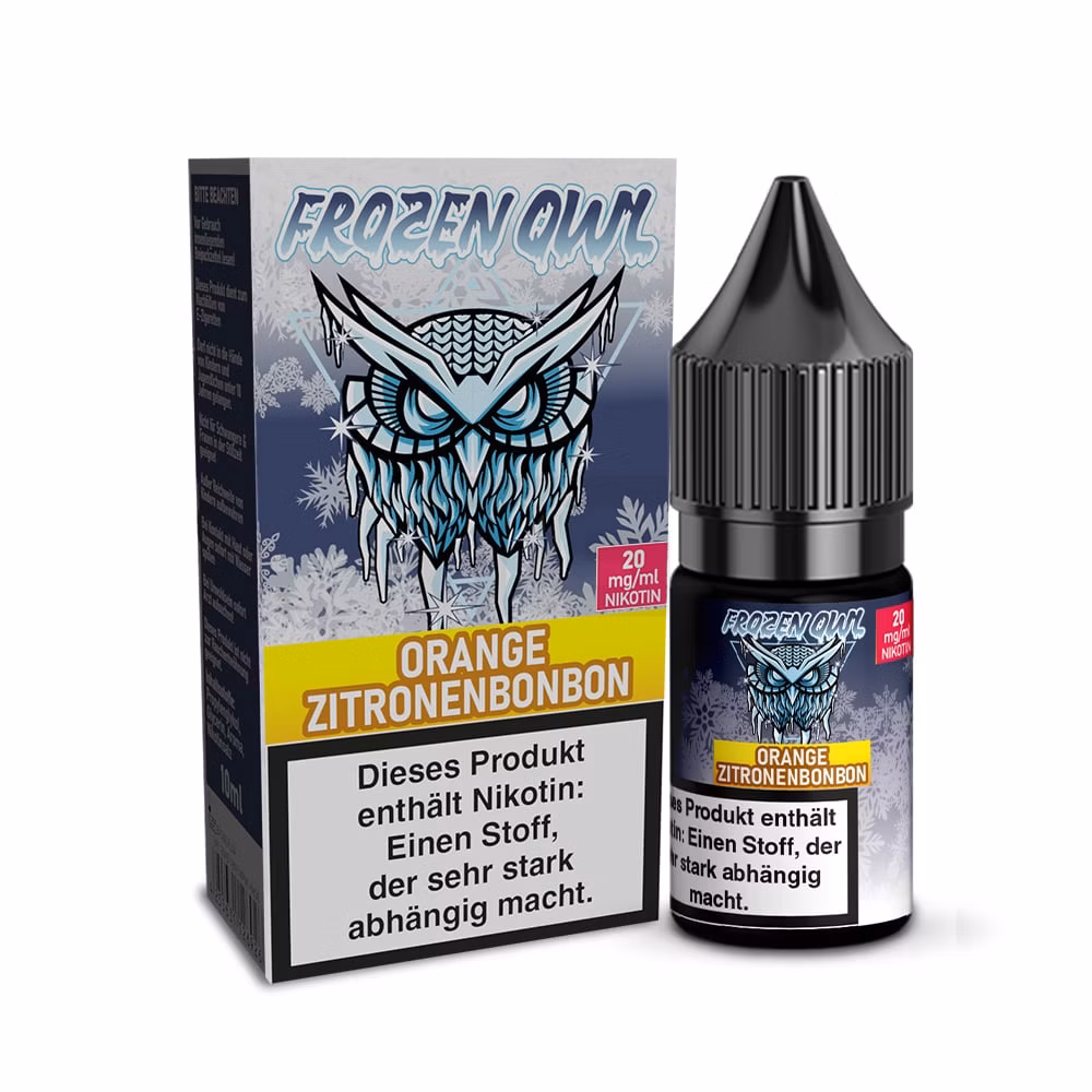Frozen OWL - Nikotinsalz Liquid - 10ml - Orange Zitronenbonbon - 10ml - 20mg