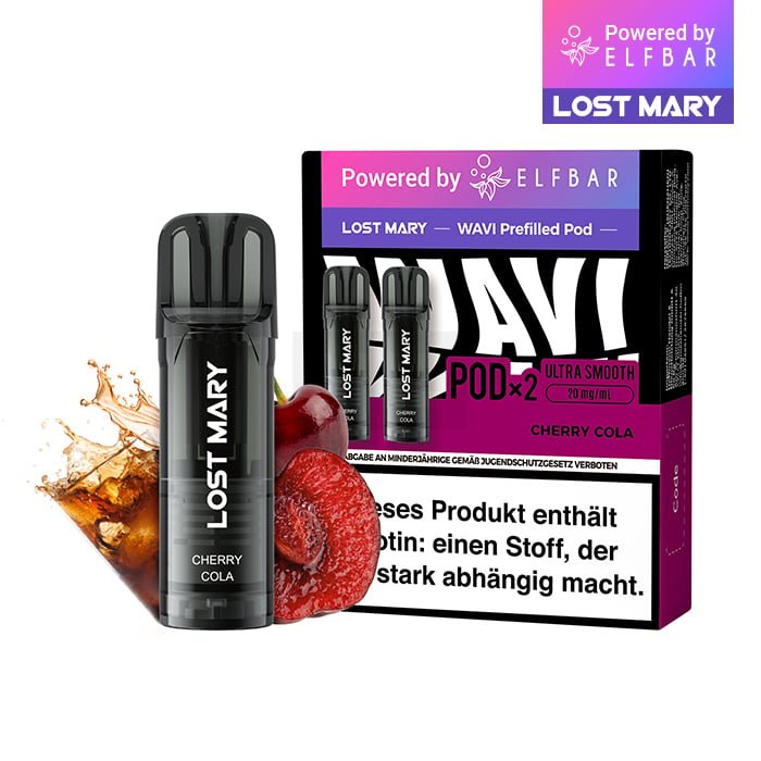 Lost Mary - Wavi - Prefilled Pods - Cherry Cola - 20mg Lost Mary - Wavi - Prefilled Pods - Cherry Cola - 20mg