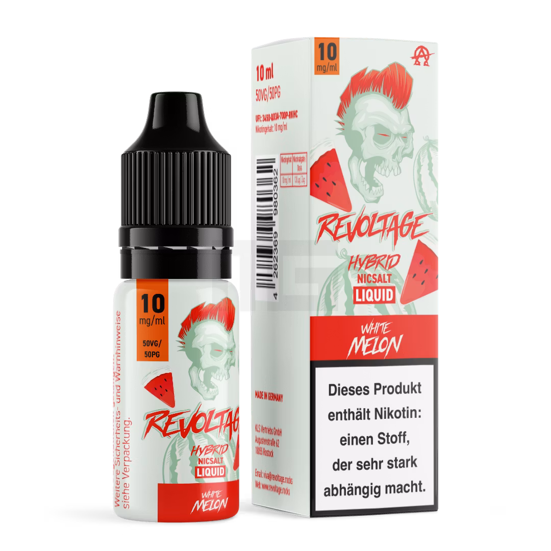 Revoltage - Hybrid Nikotinsalz Liquid - 10ml - White Melon - 10mg Revoltage - Hybrid Nikotinsalz Liquid - 10ml - White Melon - 10mg