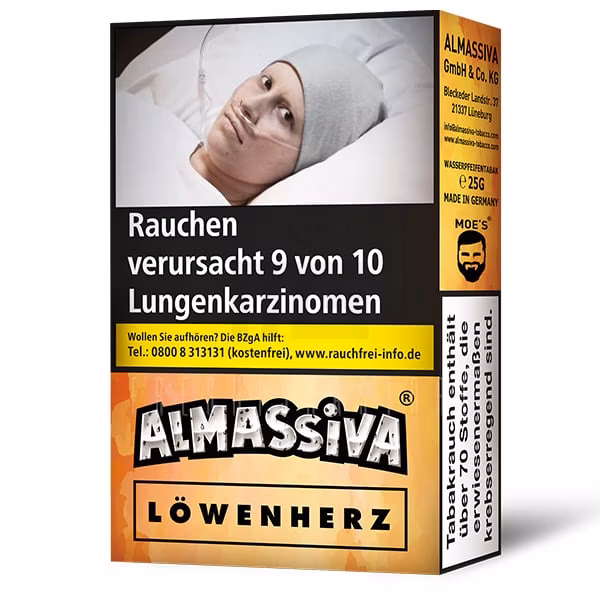 al-massiva-tobacco-loewenherz-25g Al Massiva Tobacco - Löwenherz - 25g