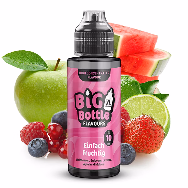 Big Bottle - Aroma - 10ml - Einfach Fruchtig | Inhalt : 10ml | Nikotinstärke : 0mg | Paketgröße : 1er Packung Big Bottle - Aroma - 10ml - Einfach Fruchtig | Inhalt : 10ml | Nikotinstärke : 0mg | Paketgröße : 1er Packung