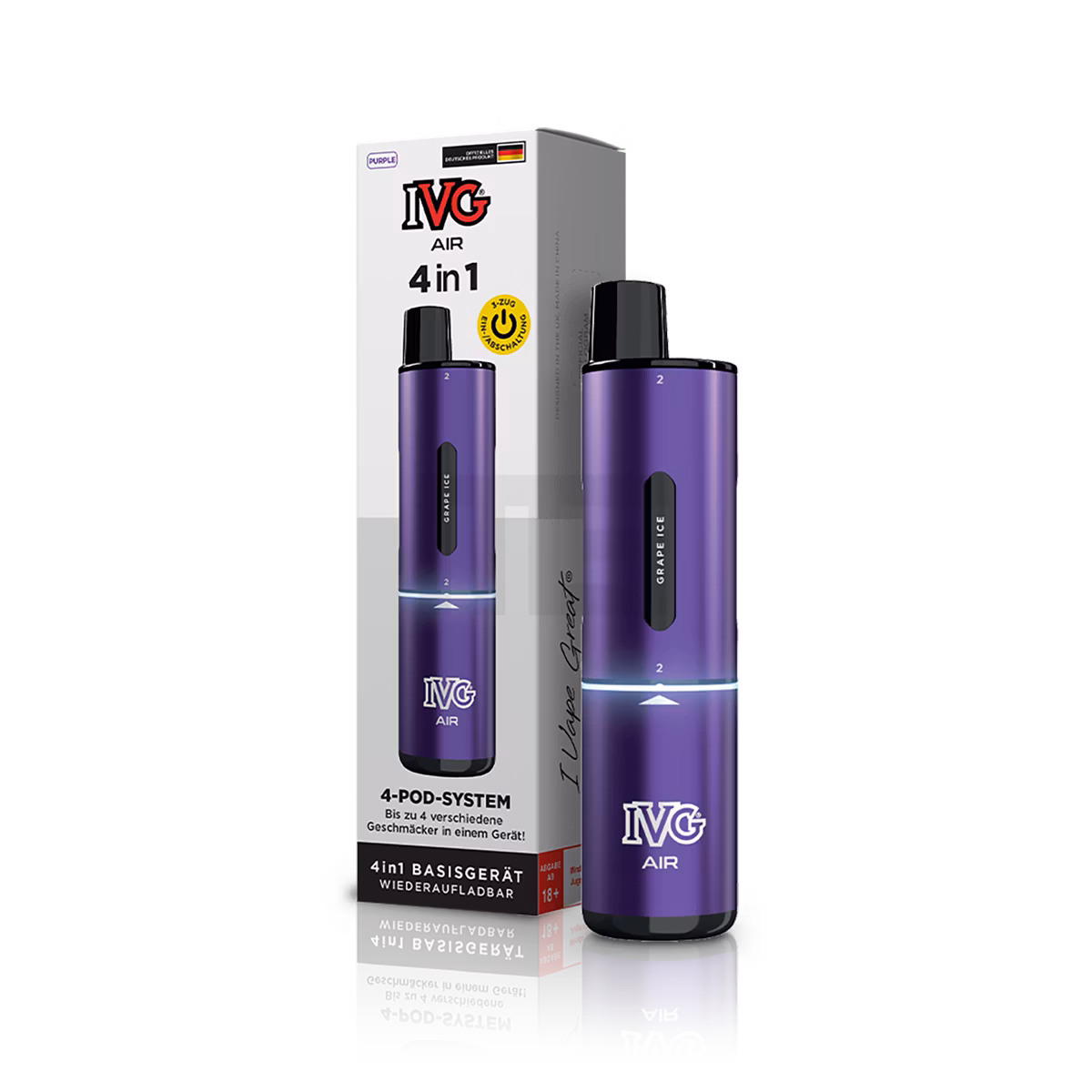 IVG - AIR - 4in1 Basisgerät - Purple | Paketgröße : 1er Packung IVG - AIR - 4in1 Basisgerät - Purple | Paketgröße : 1er Packung