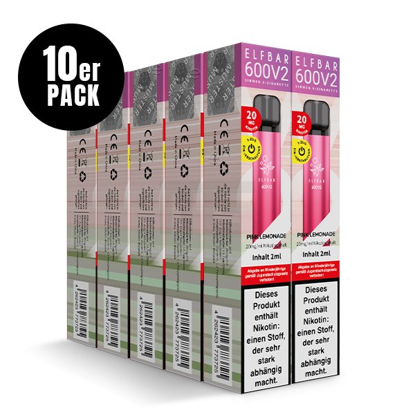 Elf Bar 600 V2 - Einweg E-Zigarette - Pink Lemonade - 20mg