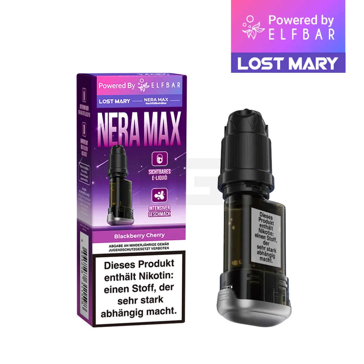 Lost Mary - Nera Max - Nachfüllbehälter - Blackberry Cherry Lost Mary - Nera Max - Nachfüllbehälter - Blackberry Cherry