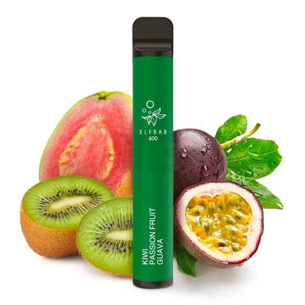 elfbar-kiwi-passion-fruit-guava Nikotinfrei - Elfbar - 600 Einweg E-Zigarette - Kiwi Passion Fruit Guava - 0mg