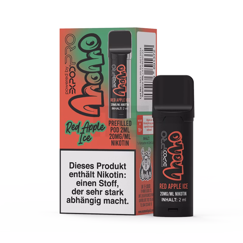 Momo Pod - Prefilled Pod - Red Apple Ice - 20mg