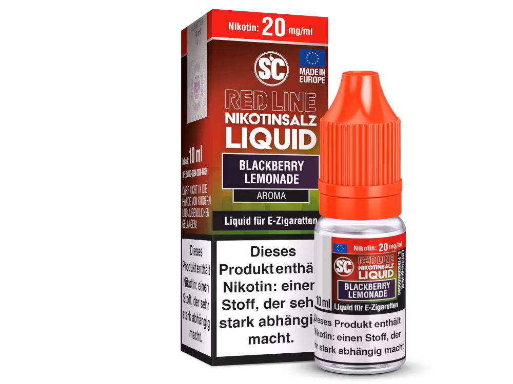 SC Red Line - Nikotinsalzliquid - 10ml - 20mg - Blackberry Lemonade SC Red Line - Nikotinsalzliquid - 10ml - 20mg - Blackberry Lemonade