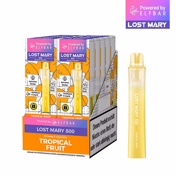 Lost Mary - LM800 - Einweg E-Zigarette - Tropical Fruit - 20mg