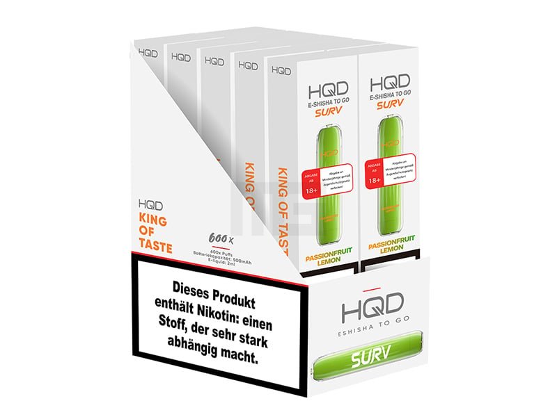 HQD - SURV - Einweg E-Zigarette - Passionfruit Lemon - 20mg