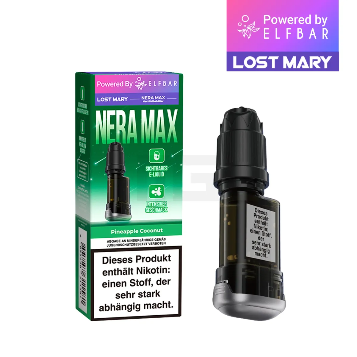 Lost Mary - Nera Max - Nachfüllbehälter - Pineapple Coconut Lost Mary - Nera Max - Nachfüllbehälter - Pineapple Coconut