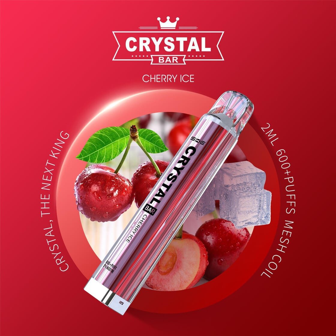 crystal-bar-ske-einweg-ezigarette-cherry-ice-2 Crystal Bar - Einweg E-Zigarette - Cherry Ice