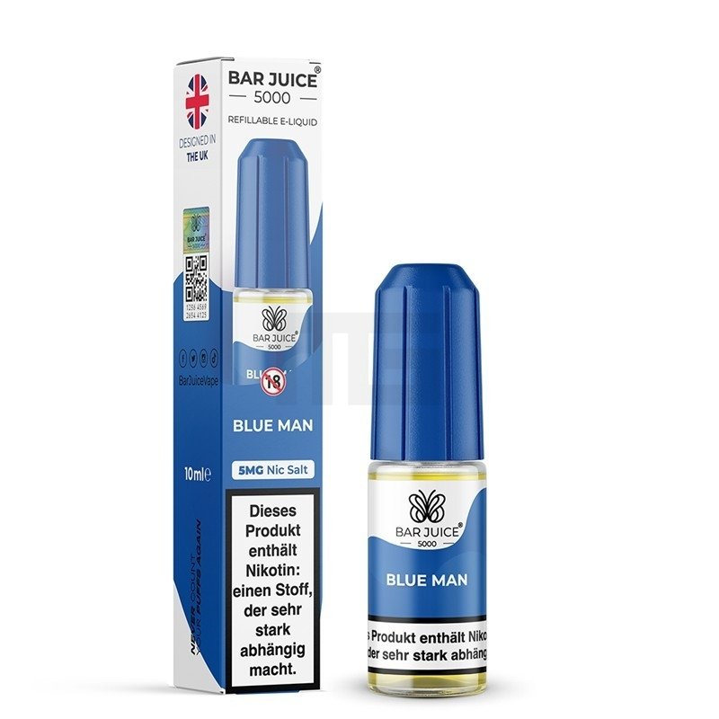 Bar Juice 5000 - Nikotinsalz - 10ml - 5mg - Blue Man