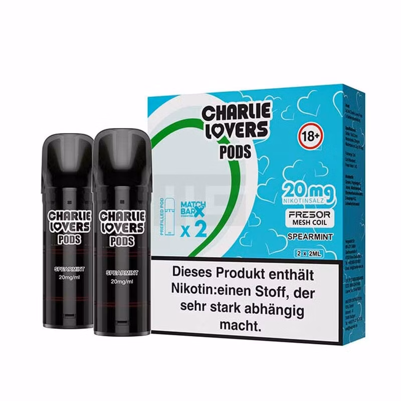 Charlie Lovers - Prefilled Pods - 2ml - 2er Pack - Spearmint 20mg Charlie Lovers - Prefilled Pods - 2ml - 2er Pack - Spearmint 20mg