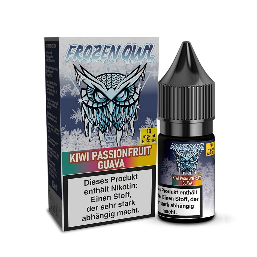 Frozen OWL - Nikotinsalz Liquid - 10ml - Kiwi Passionfruit Guava - 10ml - 10mg