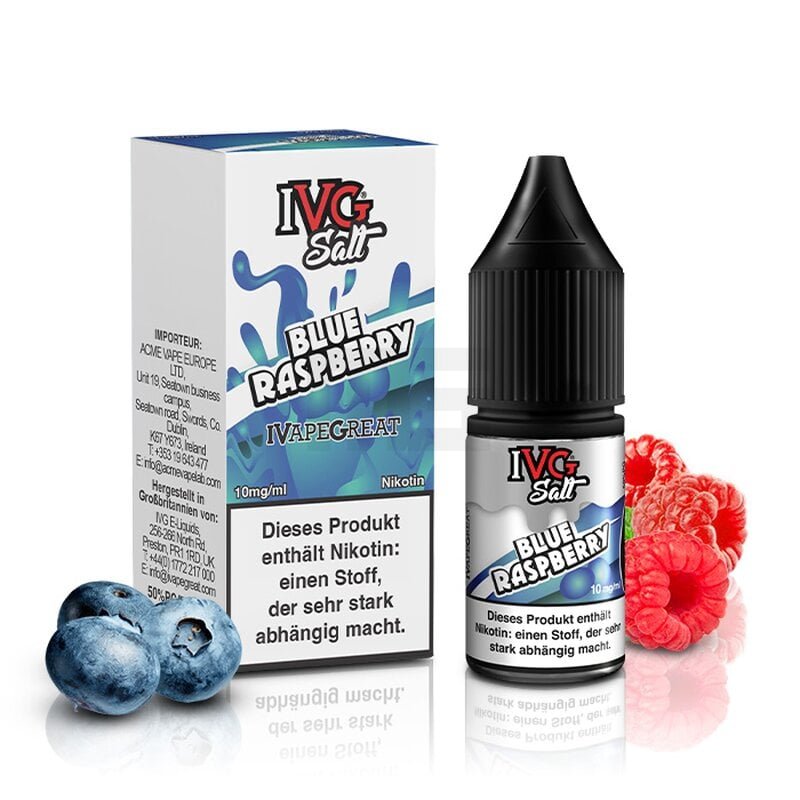 ivg-salts-blue-raspberry-nikotinsalz-liquid-10ml IVG - Salt - Blue Raspberry - Nikotinsalz-Liquid - 10ml
