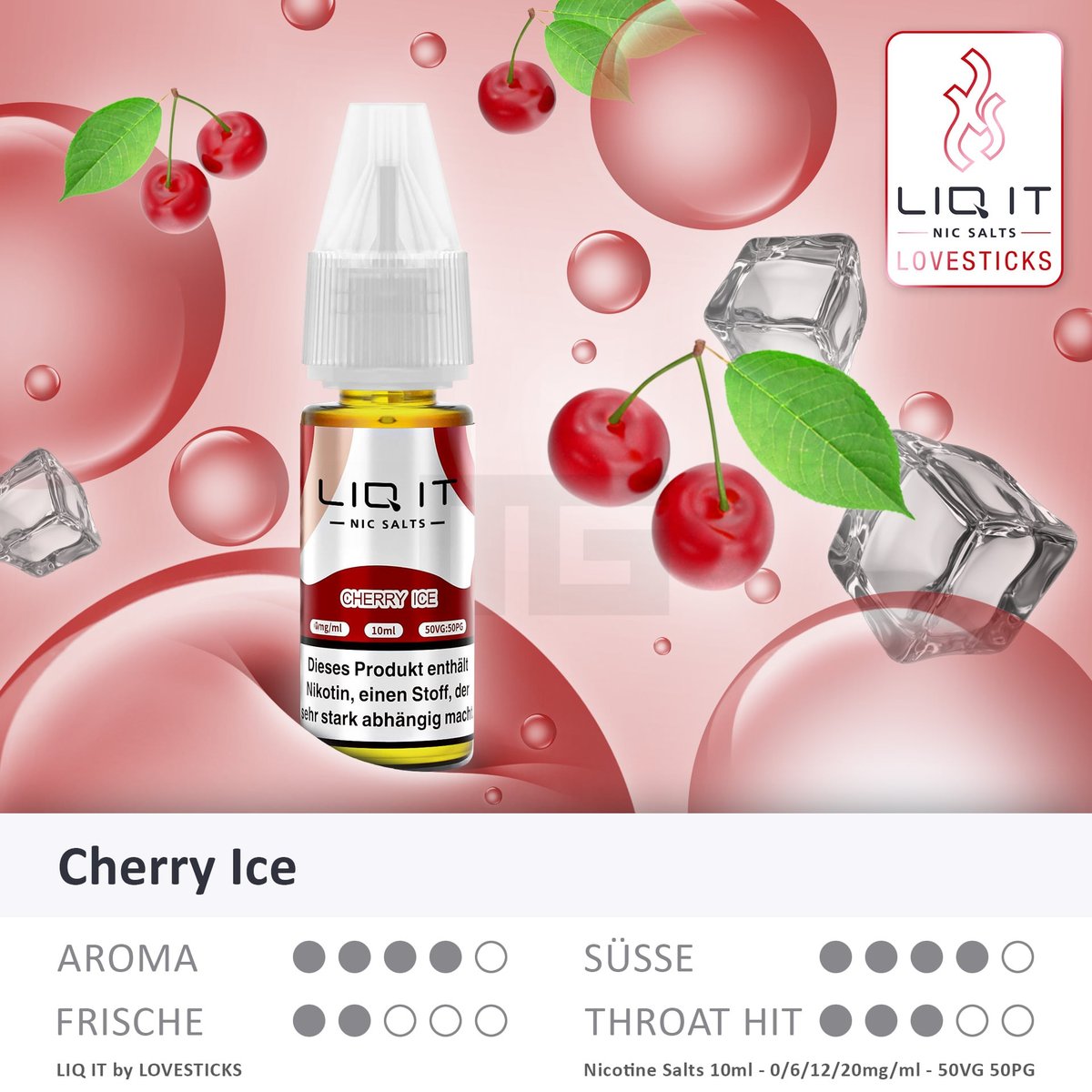 Cherry-Ice5JVYbmTQm90us LIQ IT - Nikotinsalz-Liquid - 10ml - Cherry Ice - 6mg