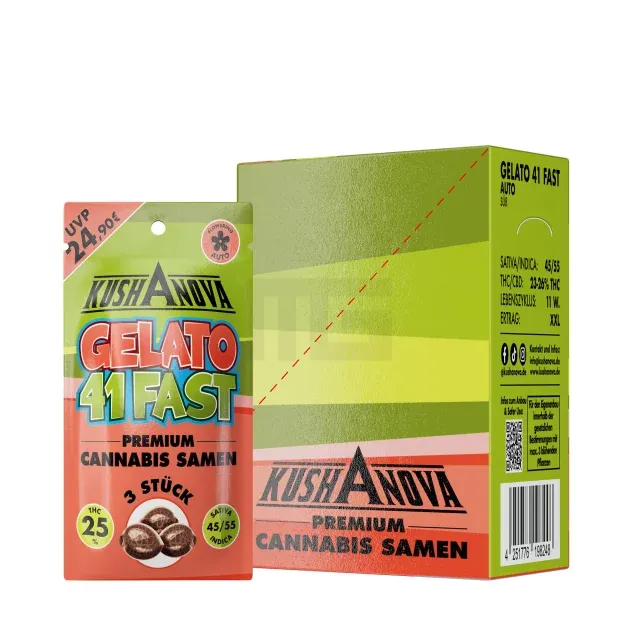 kushanova-gelato-41-fast-samen Kushanova - Gelato 41 Fast - 3 Samen