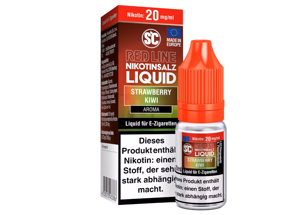 SC Red Line - Nikotinsalzliquid - 10ml - 20mg - Strawberry Kiwi SC Red Line - Nikotinsalzliquid - 10ml - 20mg - Strawberry Kiwi