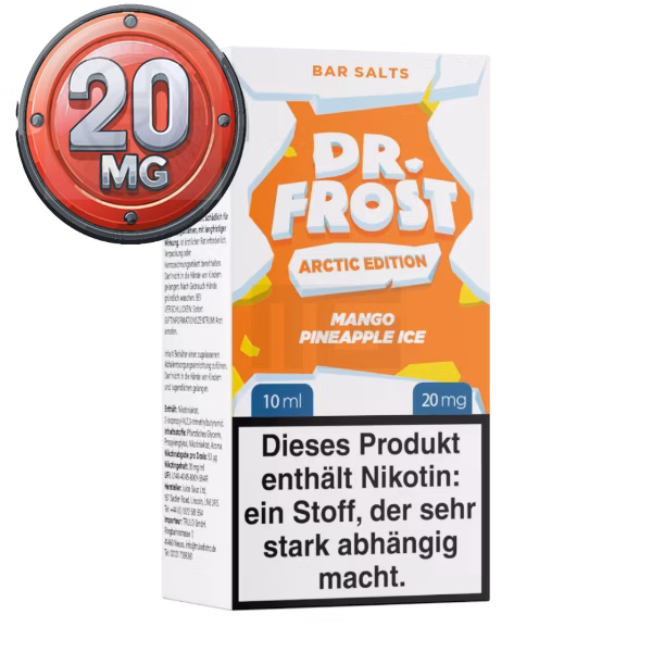 dr-frost-arctic-edition-mango-pineapl-ice-nic-20mg1 Dr. Frost - Arctic Edition Mango Pineapple Ice - Nikotinsalz Liquid - 10ml - 20mg