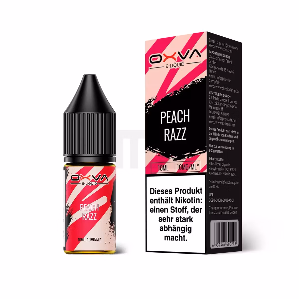 OXVA - Nikotinsalz Liquid - 10ml - Peach Razz - 10mg OXVA - Nikotinsalz Liquid - 10ml - Peach Razz - 10mg