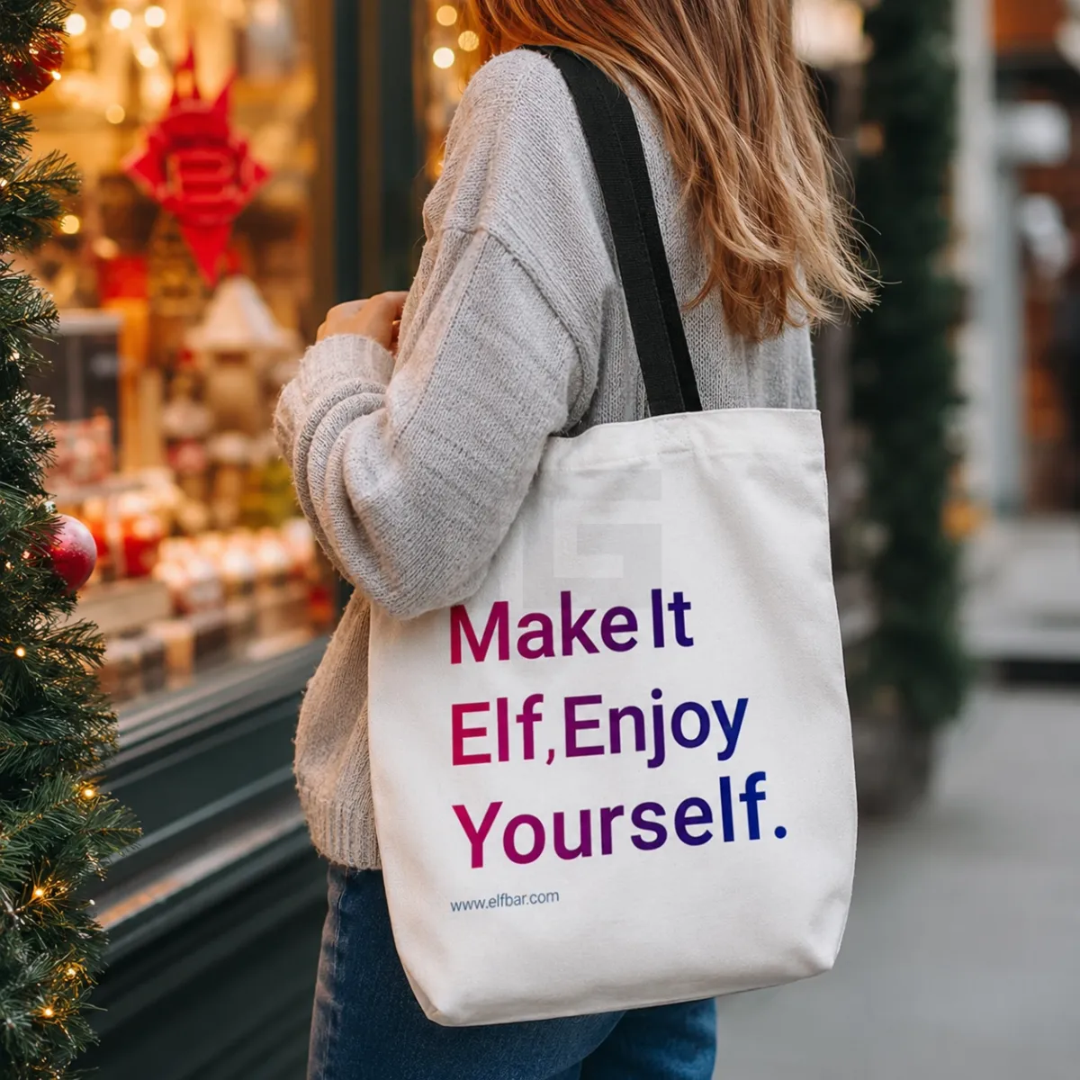 ELFBAR - Shopping Bag - Beige