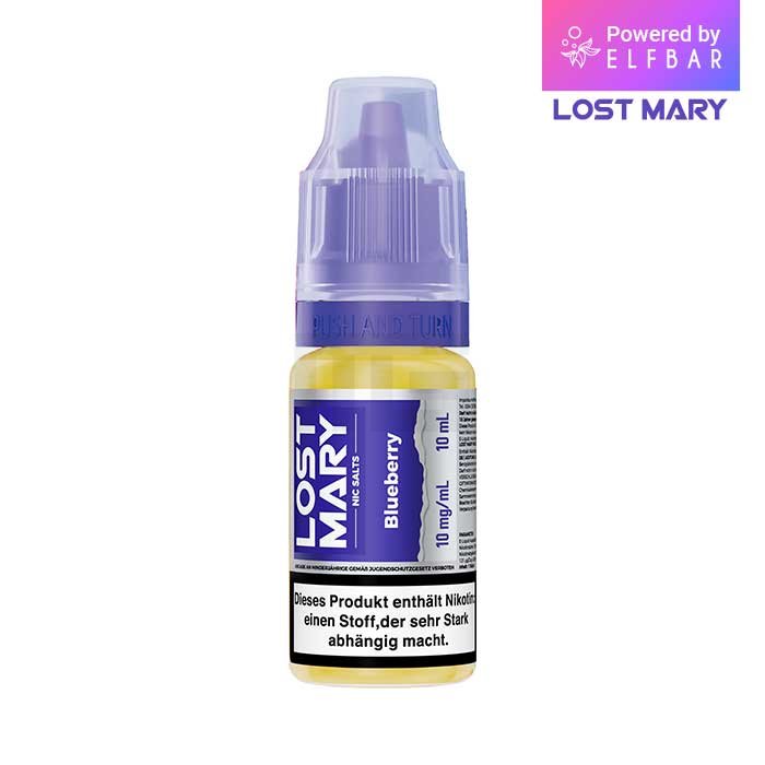 Lost Mary Nikotinsalz-Liquid - Blueberry | Nikotinsalz-StÀrke : 10mg Lost Mary Nikotinsalz-Liquid - Blueberry | Nikotinsalz-StÀrke : 10mg