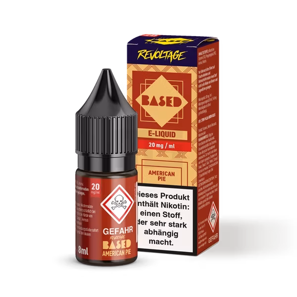 Revoltage - BASED - Nikotinsalz-Liquid - American Pie - 8ml - 20mg Revoltage - BASED - Nikotinsalz-Liquid - American Pie - 8ml - 20mg
