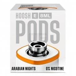 Hoosh - E-Shisha - Prefilled Pod - Arabian Nights | Nikotinstärke : 0mg | Tank : 8ml | Paketgröße : 1er Packung