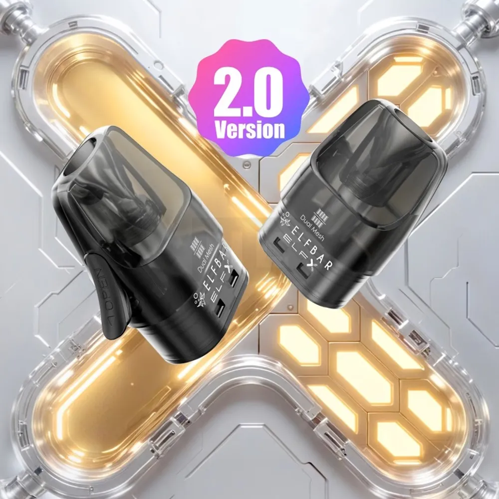 Elfbar - ELFX V2 - Pod Tank Verdampfer - 3er Paket - 0.8 Ohm - 2ml Elfbar - ELFX V2 - Pod Tank Verdampfer - 3er Paket - 0.8 Ohm - 2ml