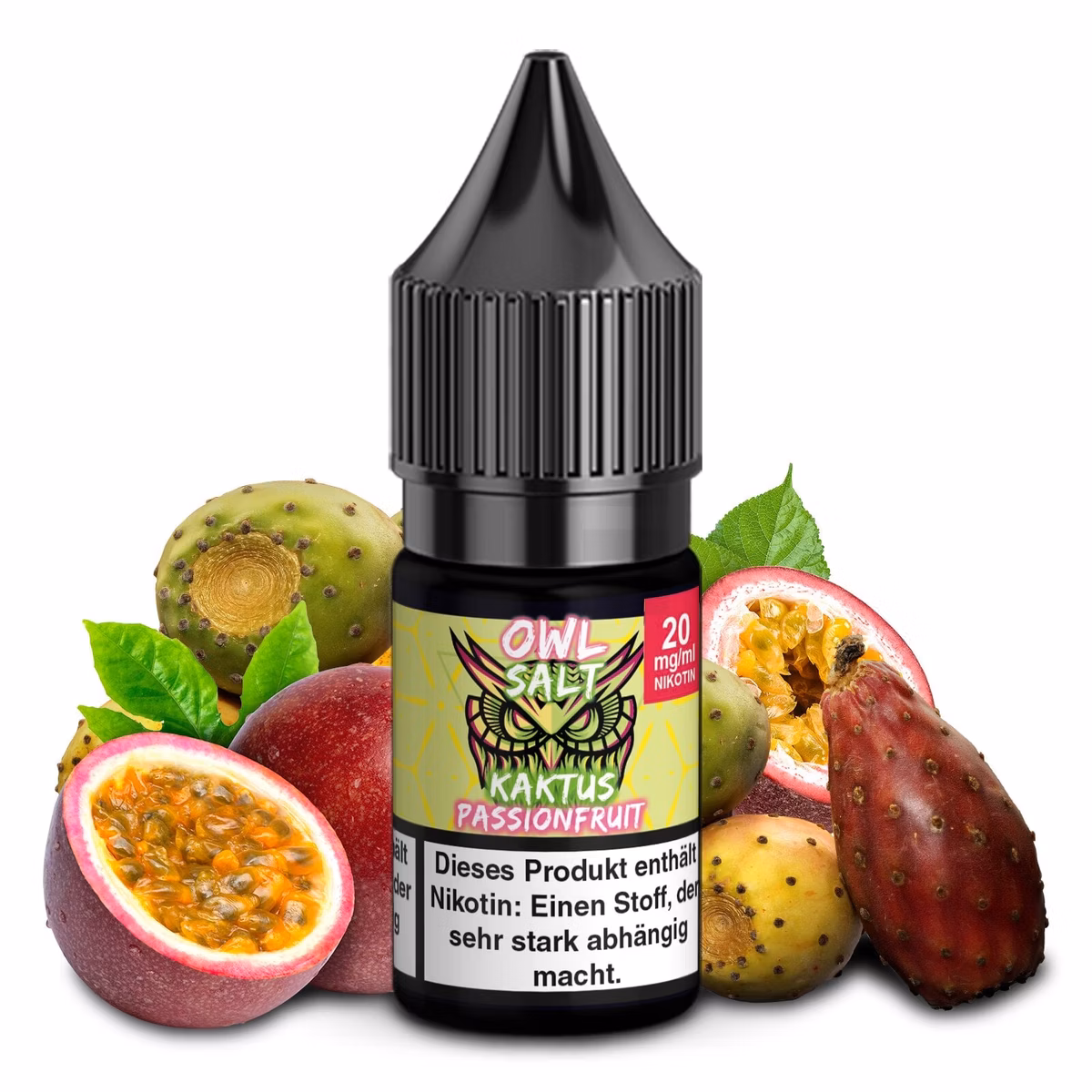 owl-salt-10ml-kaktus-passionfruit-20mg OWL Salt - Kaktus Passionfruit - Nikotinsalz Liquid - 10ml - 20mg