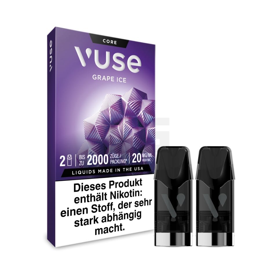 Vuse - Prefilled Pods - Grape Ice | Nikotinsalz-Stärke : 20mg