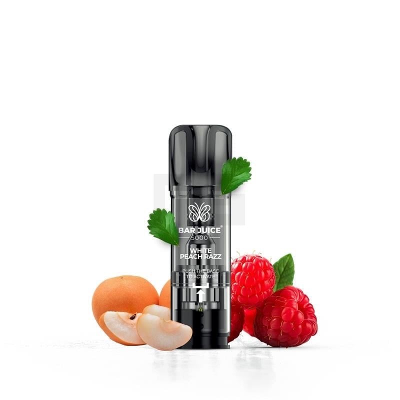 Bar Juice - Prefilled Pods - 2ml - 2er Paket - White Peach Razz | Nikotinsalz-Stärke : 20mg