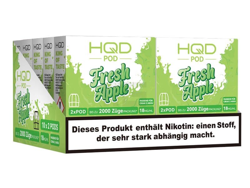 HQD - Cirak 2 - Prefilled Pods - Fresh Apple - 18mg - 2ml - 2er Pack