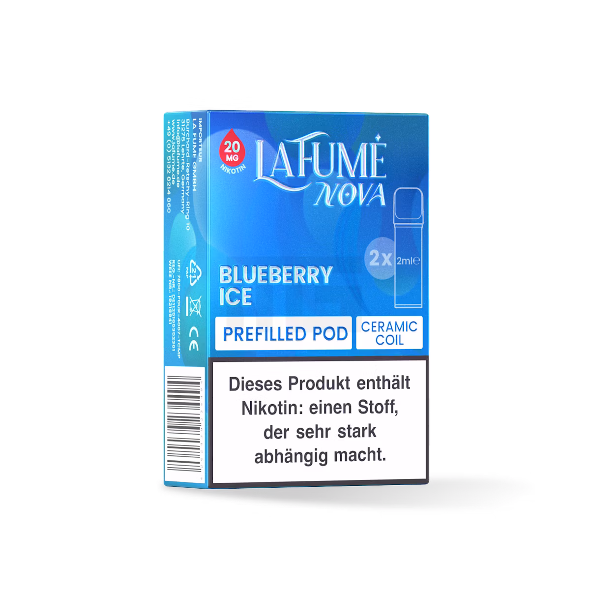 La Fume Nova - Prefilled Pods - 20mg - Blueberry Ice