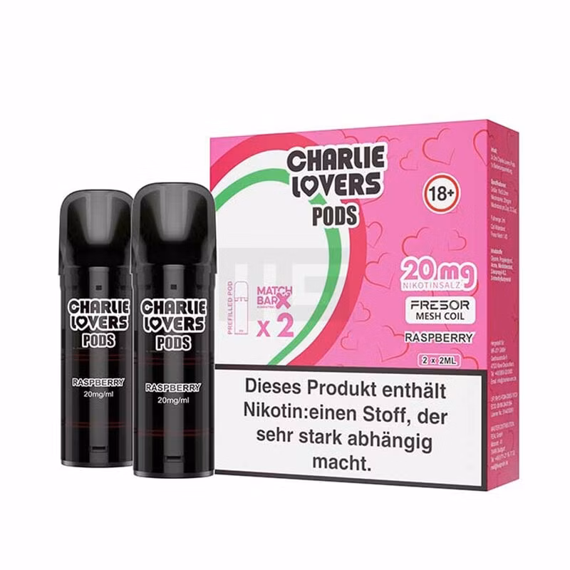 Charlie Lovers - Prefilled Pods - 2ml - 2er Pack - Raspberry 20mg Charlie Lovers - Prefilled Pods - 2ml - 2er Pack - Raspberry 20mg