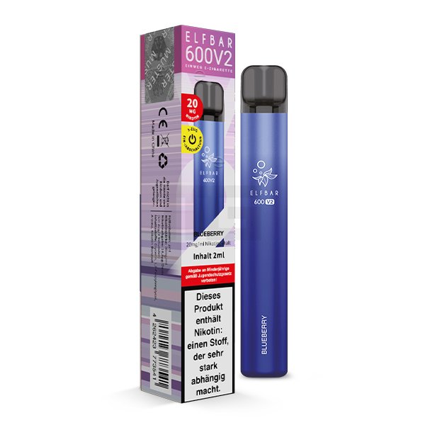 Elf Bar 600 V2 - Einweg E-Zigarette - Blueberry - 20mg