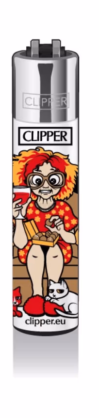 Clipper - Feuerzeug - Couch Potatoes - 3v4 - wiederverwendbar