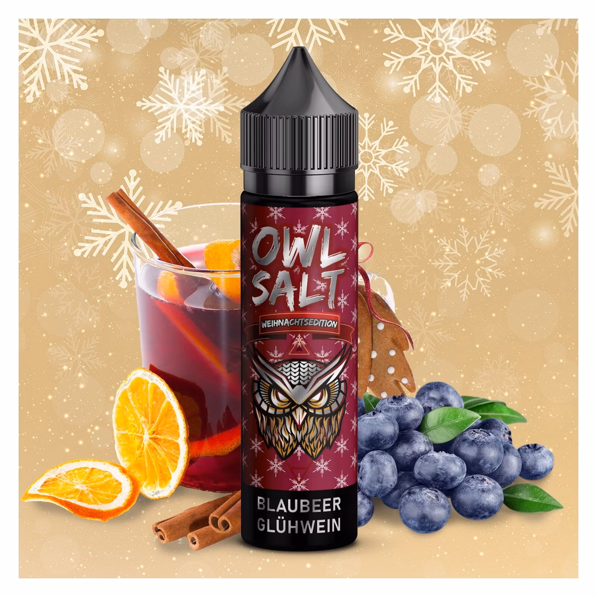 OWL Salt ✴ Blaubeere Glühwein ✴ 10ml ✴ Aroma